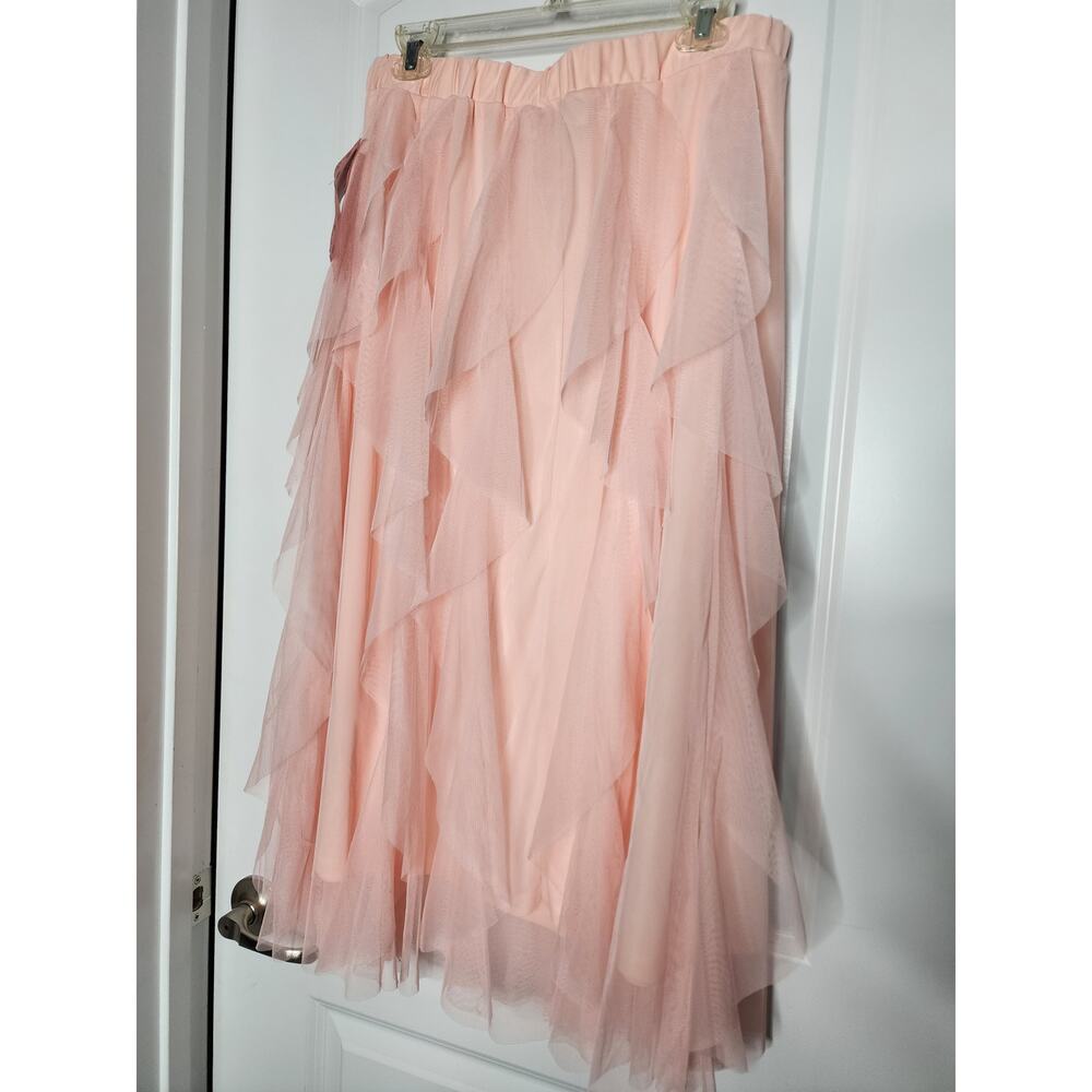 098 | XL | Sweet Rain | NWT | Peach Tulle Skirt